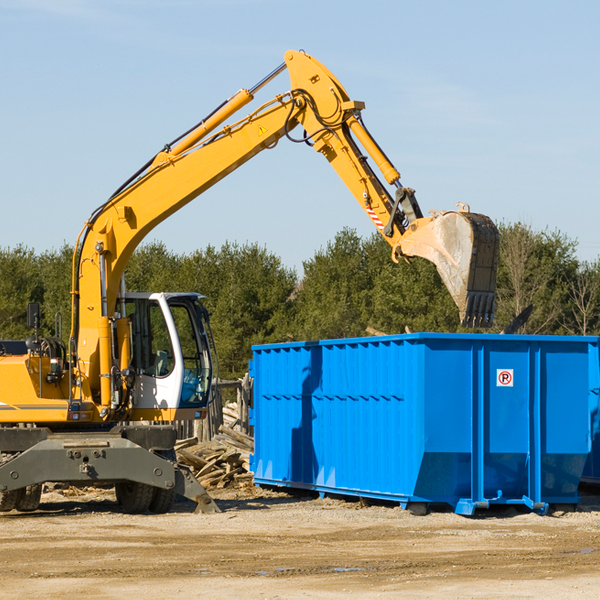 what are the rental fees for a residential dumpster in Pleasant Valley